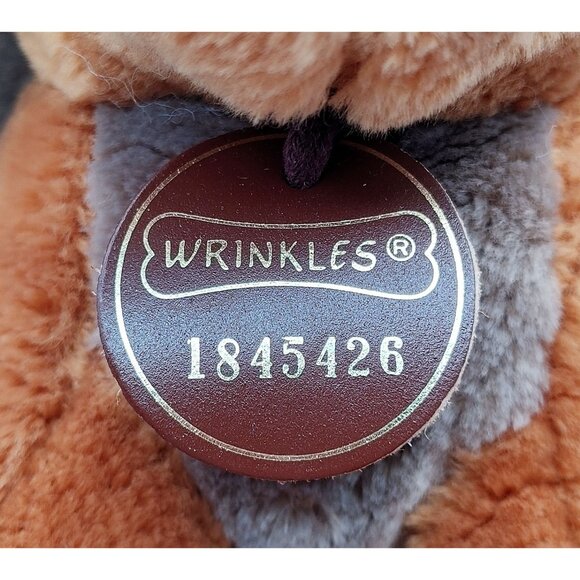Ganz Bros. Wrinkles Dog 10" Rare Dark Brown 1981 Sitting Hound Dog 1845426 - Picture 6 of 6